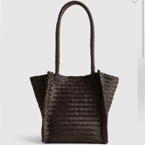 Madewell the Lexington tote small new with tags! Super cute woven leather bag